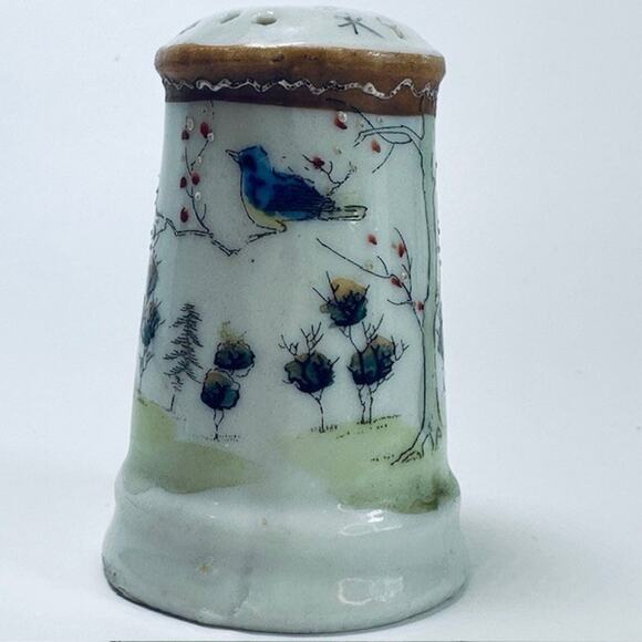 VTG Asian Inspired Hat Pin Display Holder Birds & Trees Retro Collectible 1920s - Picture 11 of 15